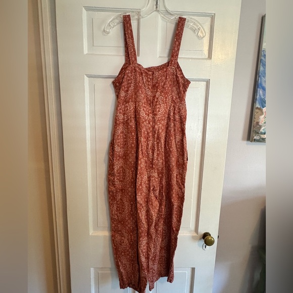 Fat Face Terracotta 100% Soft Linen Jumpsuit, Size 8R, Excellent Used Condition! - Picture 4 of 10